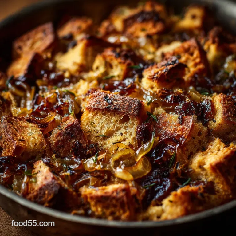 Stuffing for Turkey: the Great British Sourdough Caramelized Onion Recipe presentation