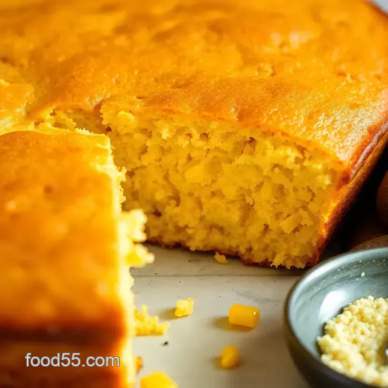 Southern Comfort Cornbread presentation