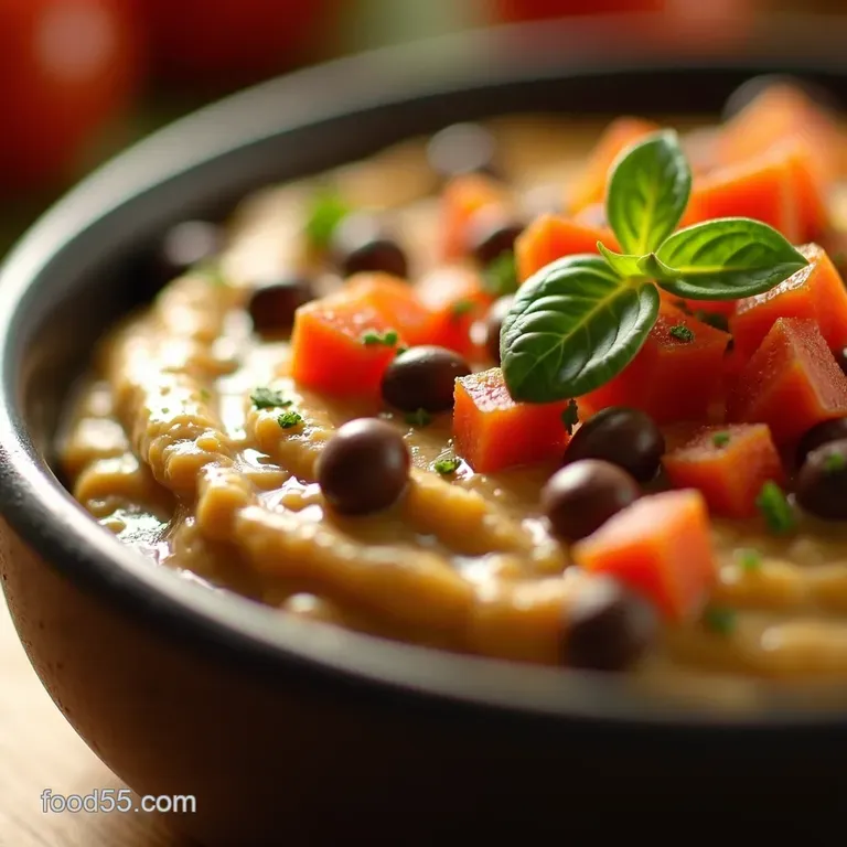 Southernsmoked Blackeyed Pea Dip presentation