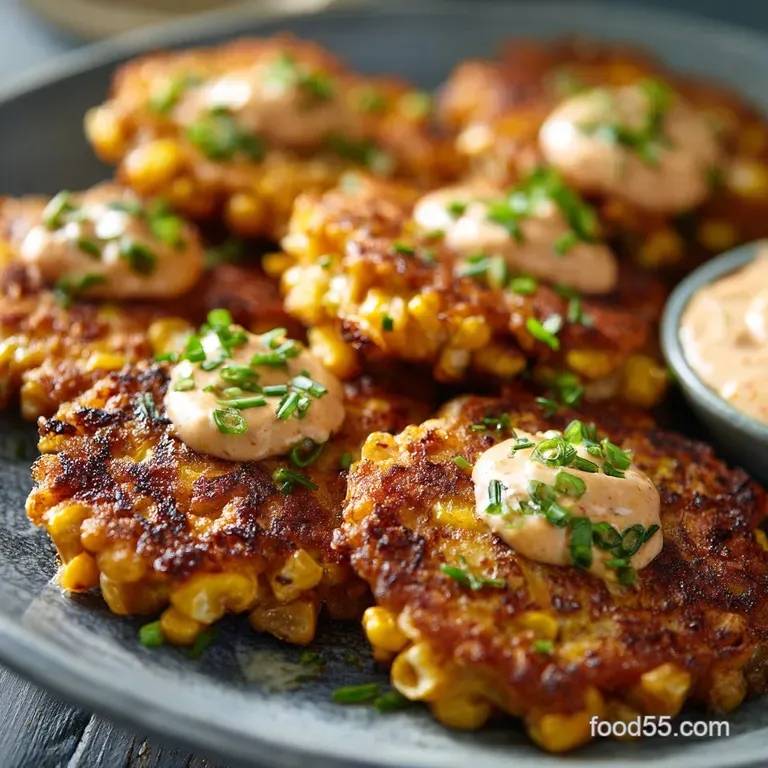 Southwestern Saucers: Ultra-Crispy Corn Fritters with Chipotle Crema