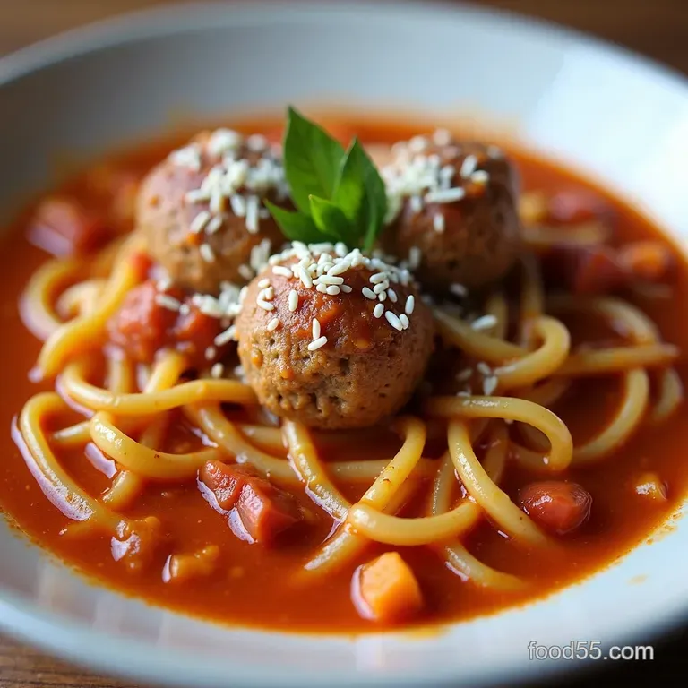 Spaghetti and Meatball Soup My Cozy Weeknight Comfort Recipe