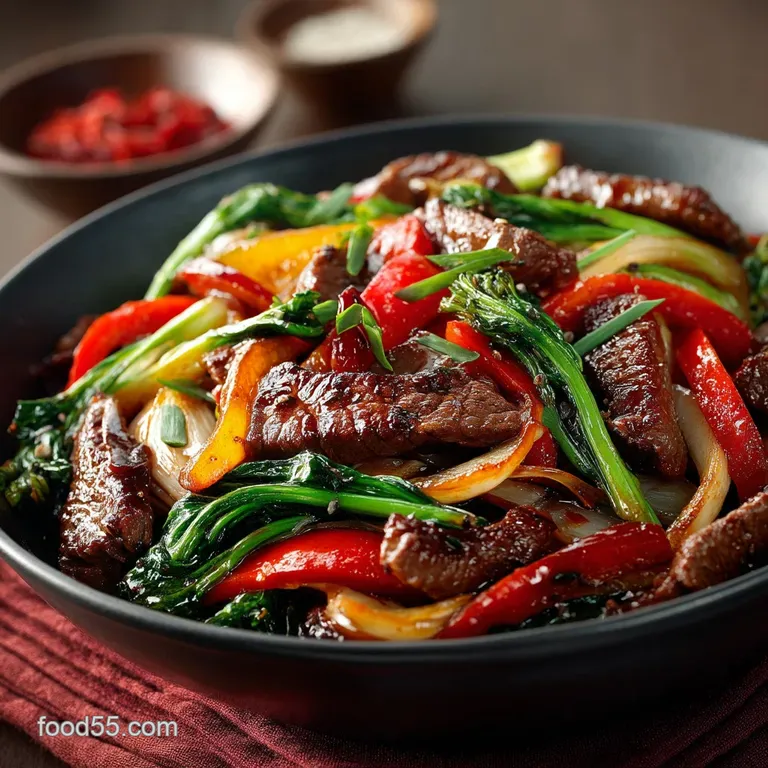 The Ultimate 20Minute Speedy Beef Broccoli Stirfry presentation