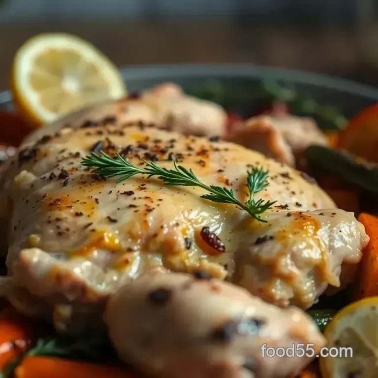Speedy Lemon Herb Roasted Chicken and Veggies