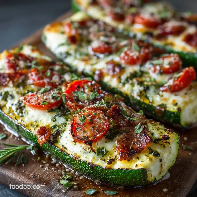 LowCarb Zucchini Pizza Boats Recipe The Ultimate Healthy Pizza Swap