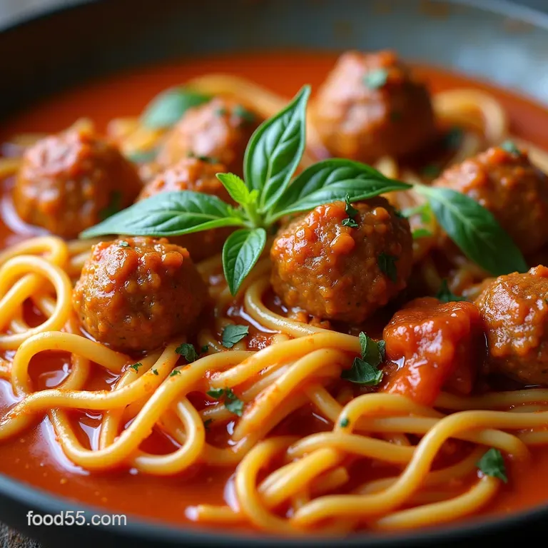 Nonnos Speedy Spaghetti Meatball Soup Minestra di Polpette e Pasta