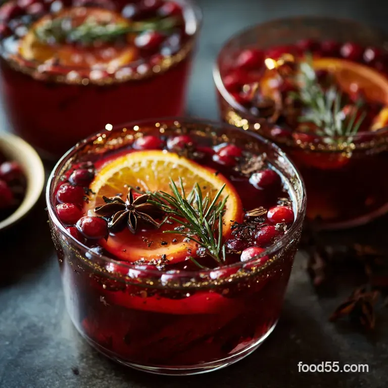 Non Alcoholic Christmas Punch: the Festive Fireside Mocktail Base presentation