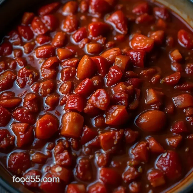 Spicy and Smoky Chili de Arbol Salsa presentation