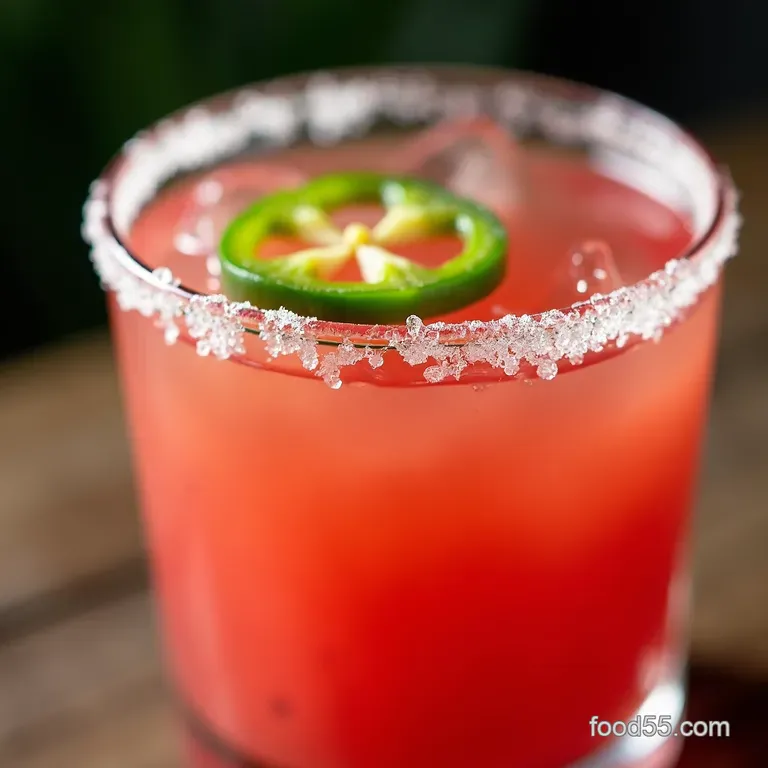Spicy Watermelon Jalapeño Margaritas