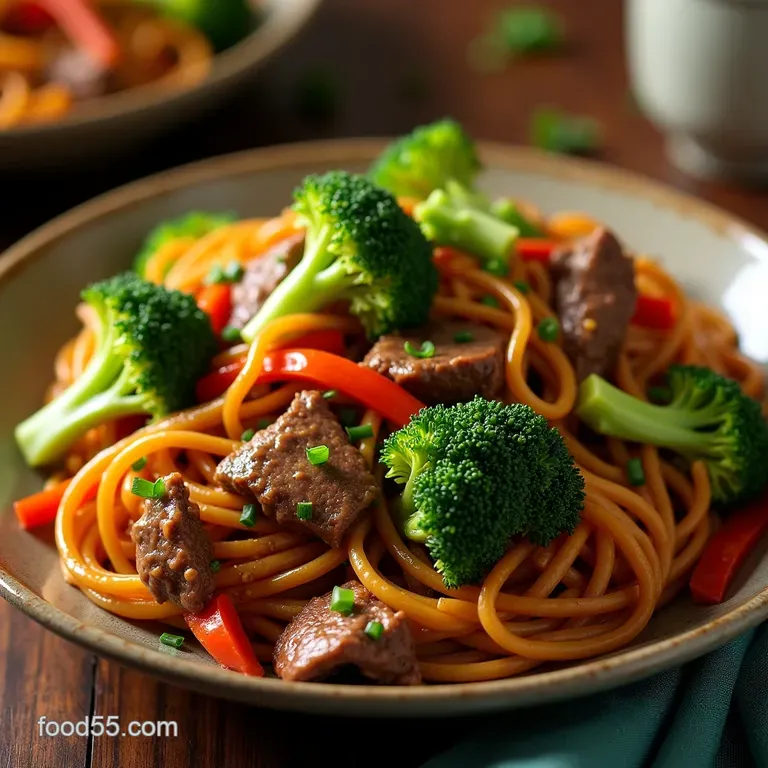 Speedy Shanghai Beef with Broccoli Ribbons a Lowcarb Take on a Classic presentation