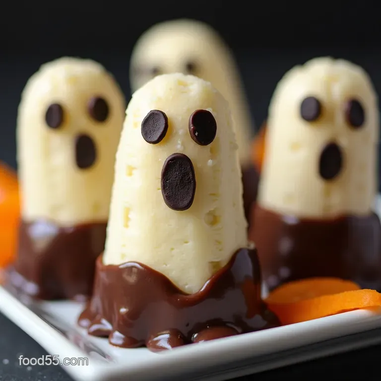 Spooky Frozen Halloween Banana Popsicles Ghosts Mummies Pumpkins