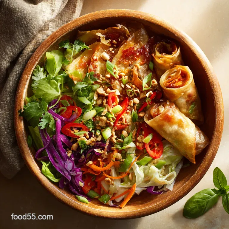 Spring Roll Meal Prep Bowls Vietnamese Bowls with Zesty Nuoc Cham Dressing