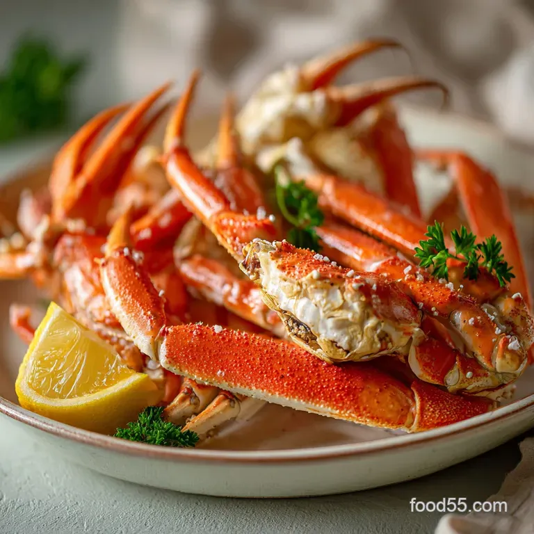 Steamed Crab Legs: Succulent & Briny