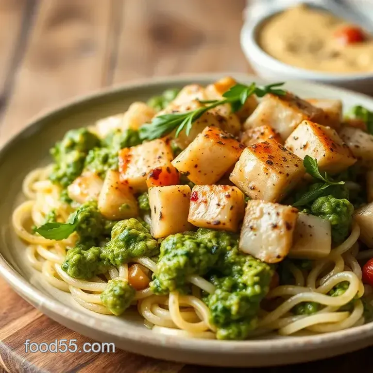 Stove Top Tuna Pesto Quick Dish