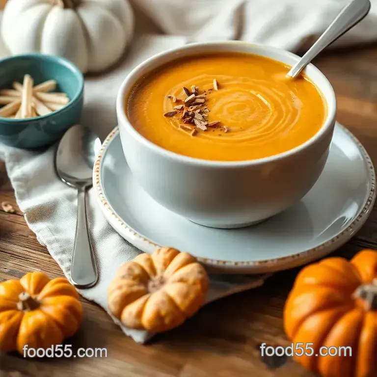 Creamy Stovetop Pumpkin Soup - a Dairy-Free Delight presentation