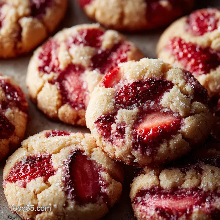 Strawberry Cake Mix Cookies: Seriously Soft Swirl Crinkles