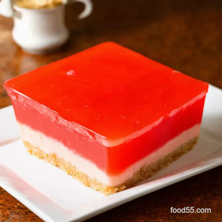 Strawberry Dream Jello Mold a Retro Delight presentation
