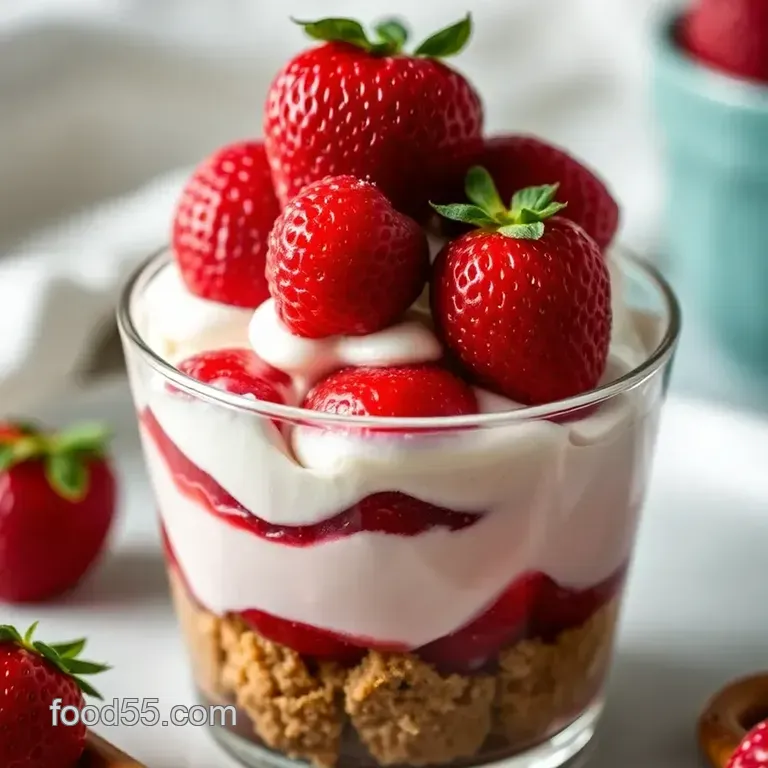 Strawberry Pretzel Dessert Delight presentation