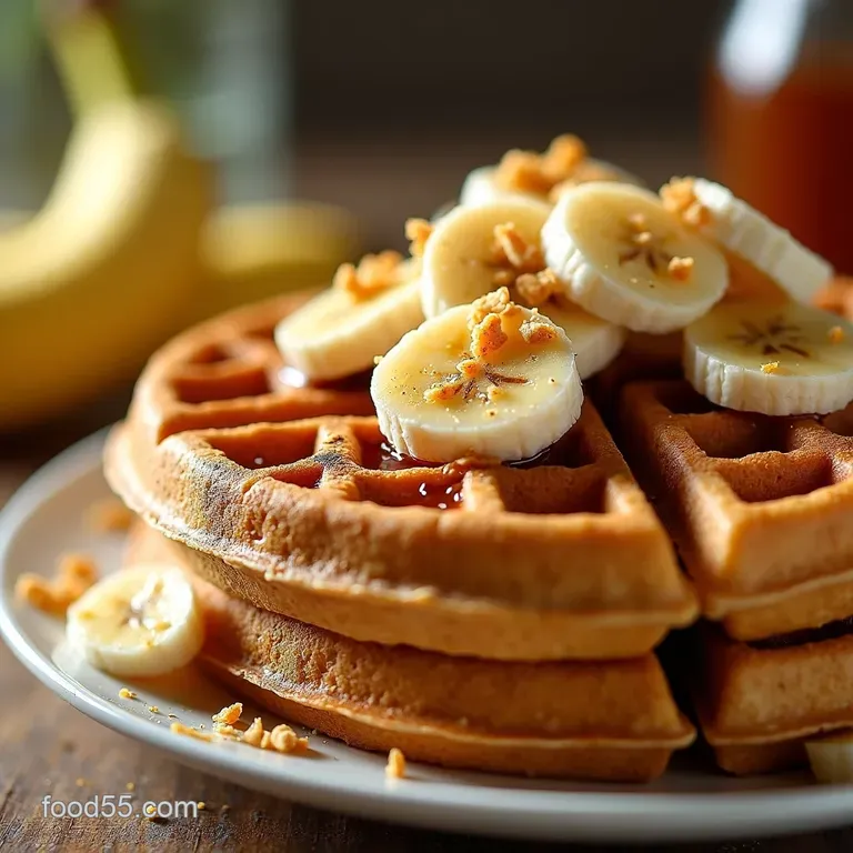 Sunny Bananaoat Healthy 4Ingredient Waffles presentation