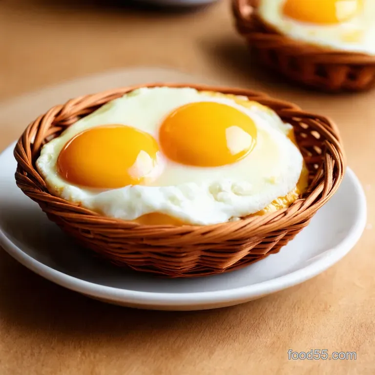 Sunny-Side Up Eggs in a Basket: A Breakfast Showstopper presentation