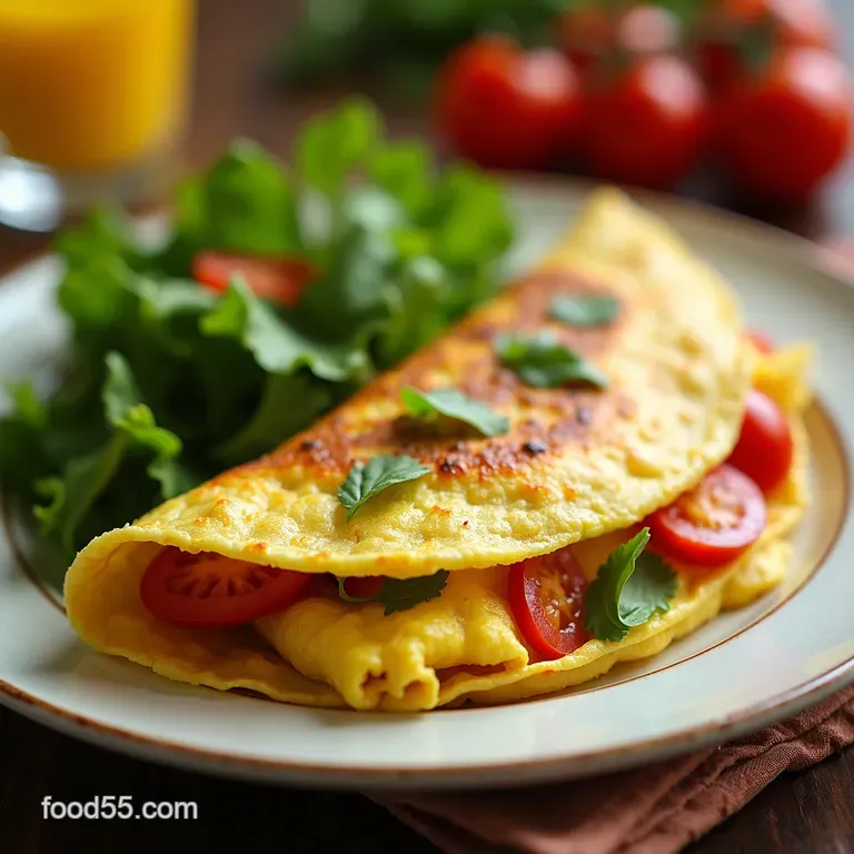 Sunny Wrap Omelet the Tortilla Trend Sans the Tortilla presentation