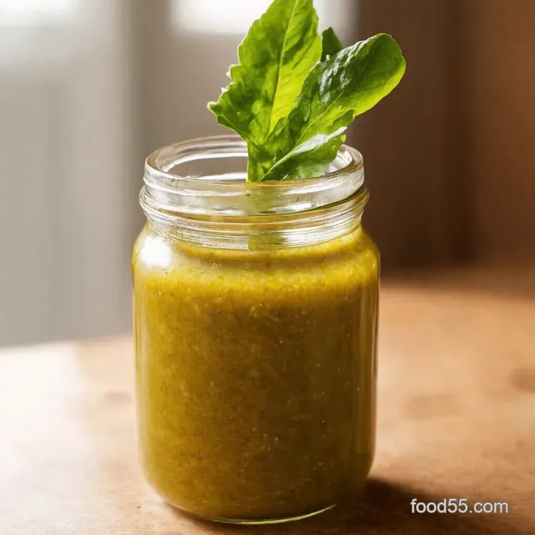 Sunshine in a Jar Classic Mediterranean Salad Dressing presentation
