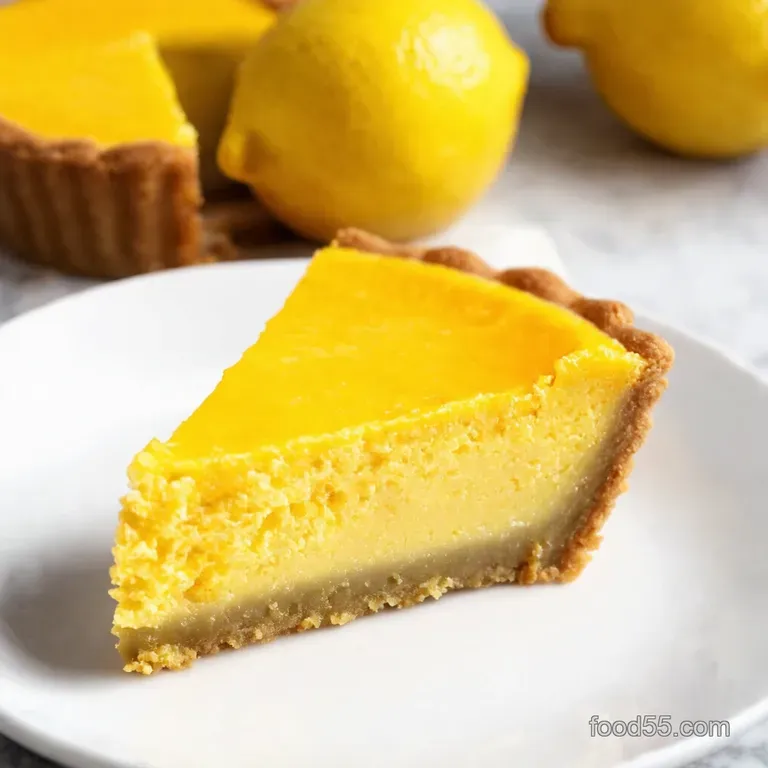 Sunshine Lemon Tart a Zesty Slice of Heaven presentation