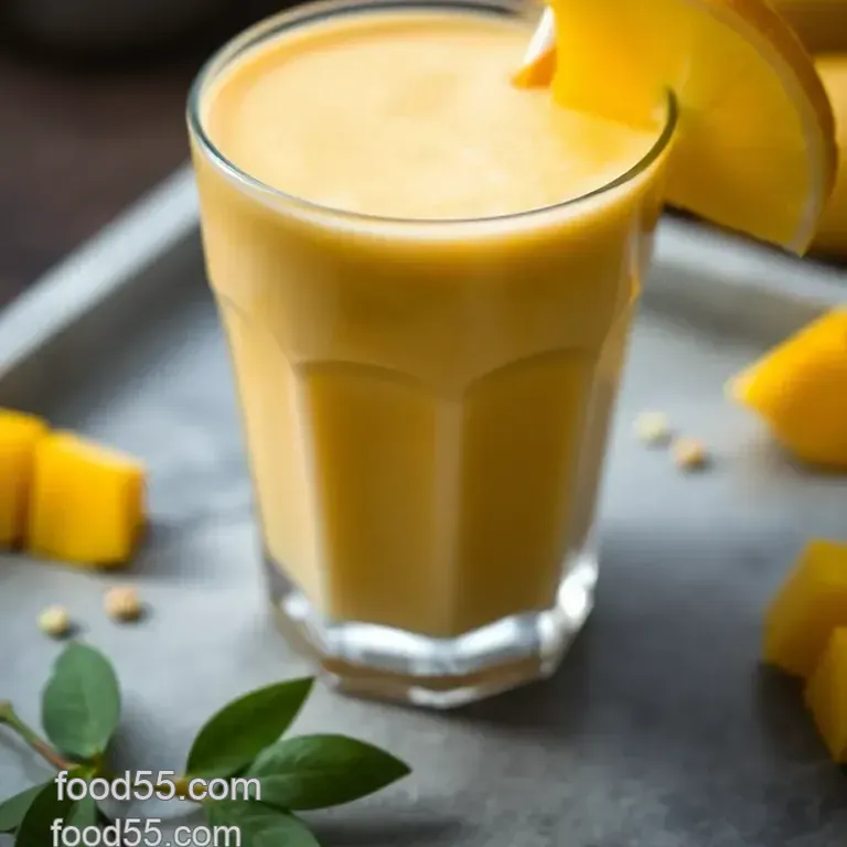 Sunshine Mango Smoothie: Your Tropical Escape in a Glass! presentation