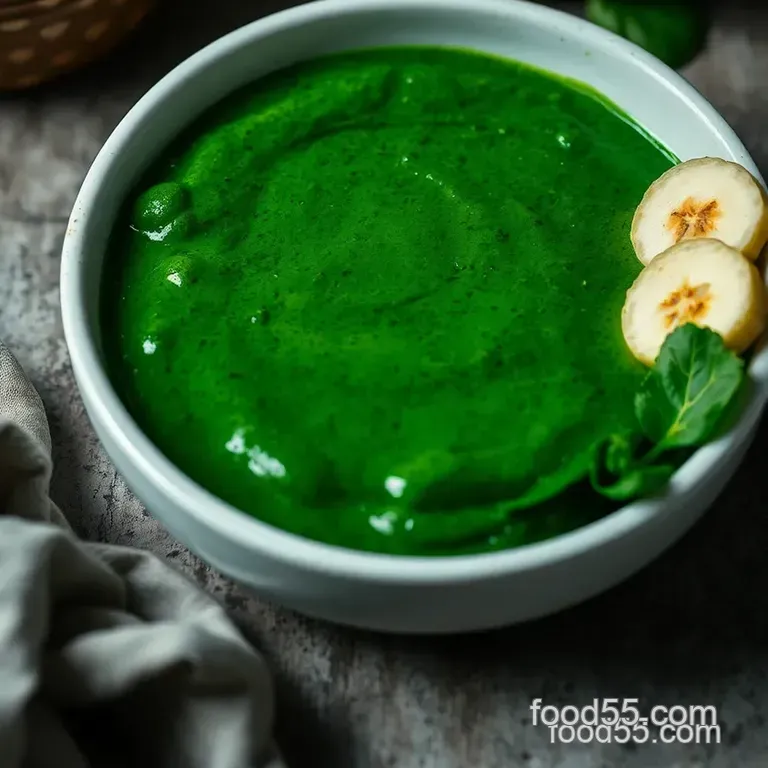 Super Greens Cava Recipe presentation
