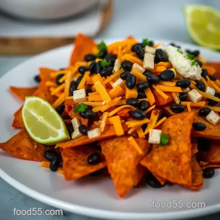 Sweet Potato Nachos: A Flavorful Twist on a Classic Favorite presentation