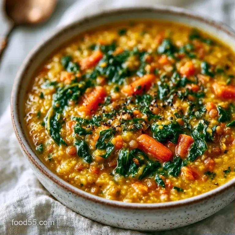 Vibrant green leaves and hearty legumes in a white bowl, paired with a slice of crusty toasted sourdough bread.