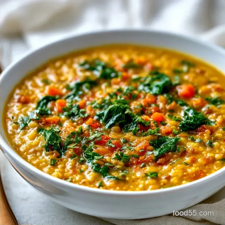 Hearty Lemon Swiss Chard Lentil Soup