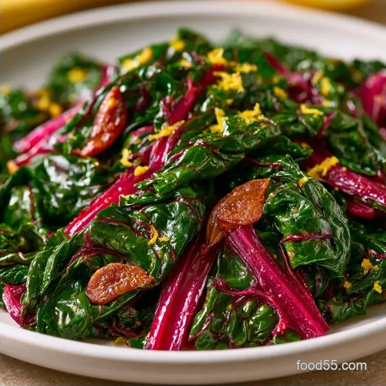 Sauteed Swiss Chard with Lemon and Garlic
