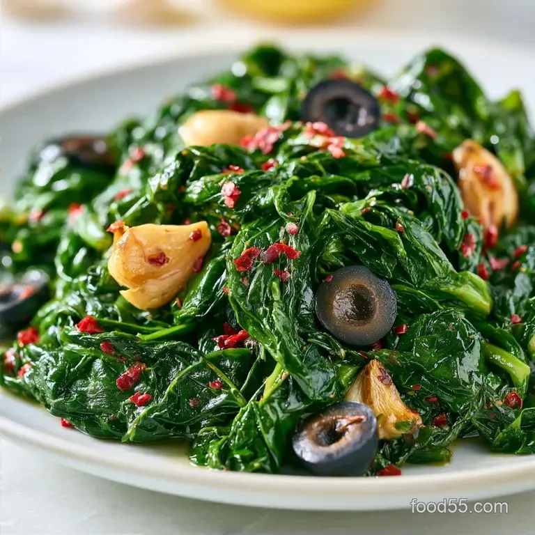 Mediterranean Swiss Chard with Olives