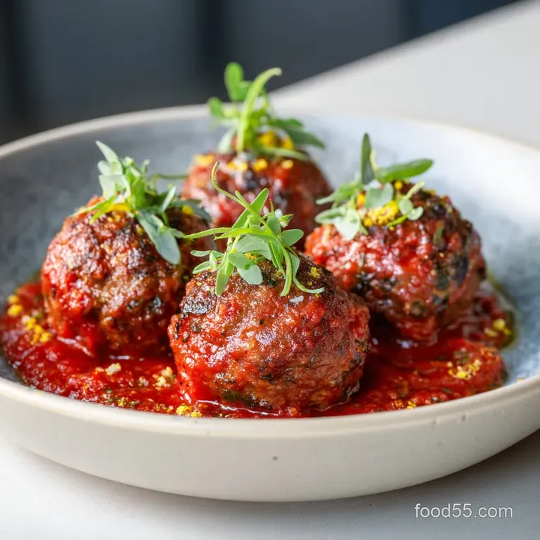 Gluten Free Meatballs: Ultimate Tender Italian-American Recipe presentation
