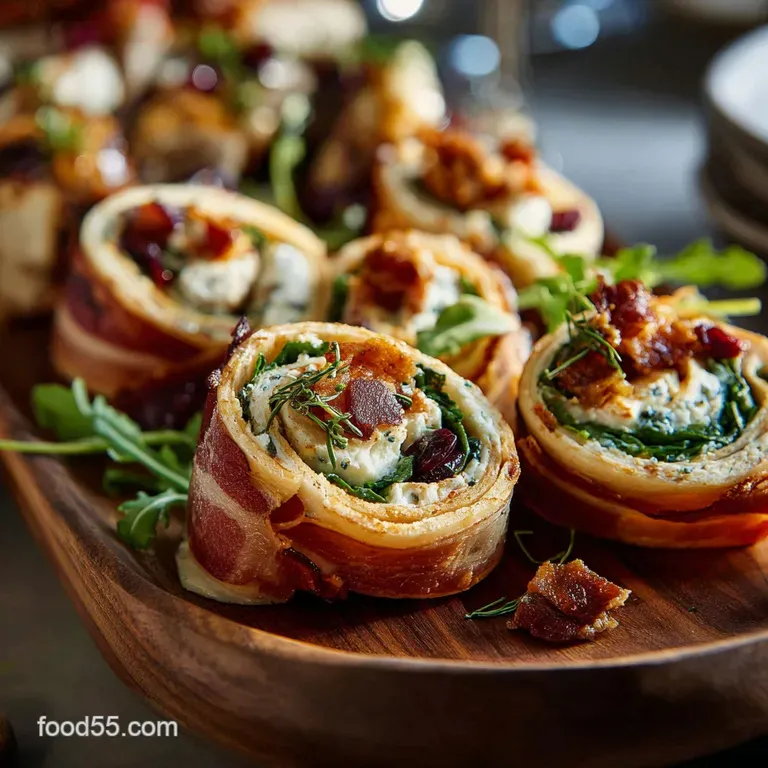 Thanksgiving Appetizers and Finger Foods: Autumn Harvest Pinwheels presentation