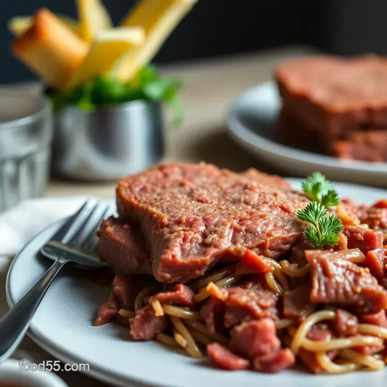The Best Darn Corned Beef and Cabbage presentation