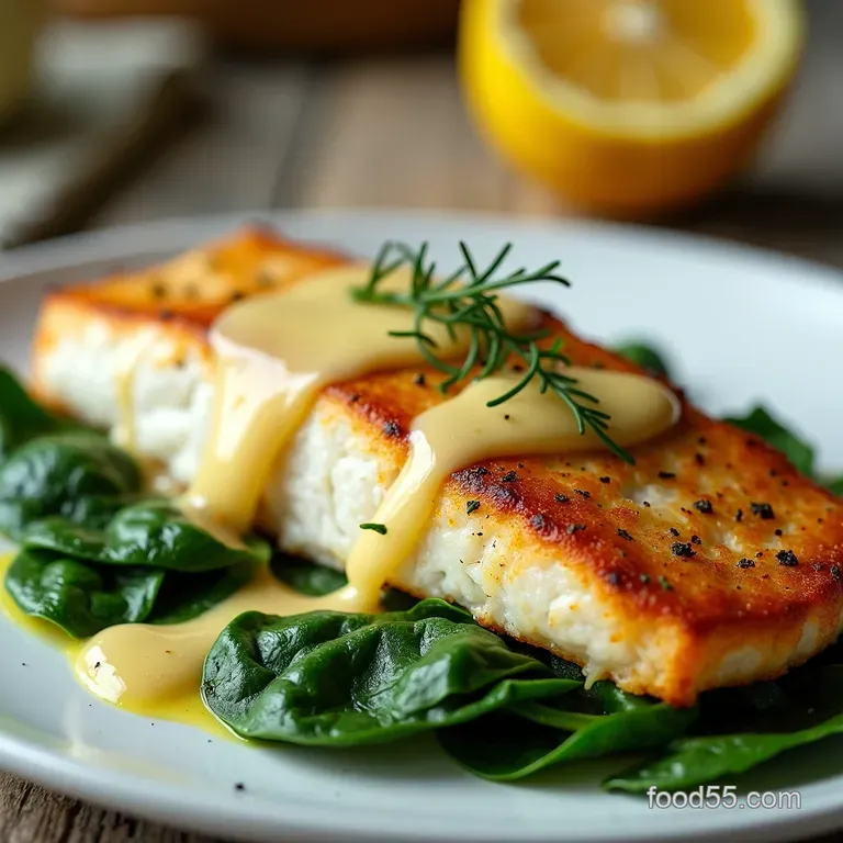 Fish Florentine The BEST Fish My GoTo LemonParmesan on Spinach