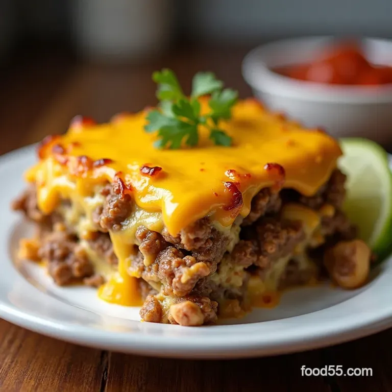 Easy Cheeseburger Casserole Recipe Dill Pickle Twist