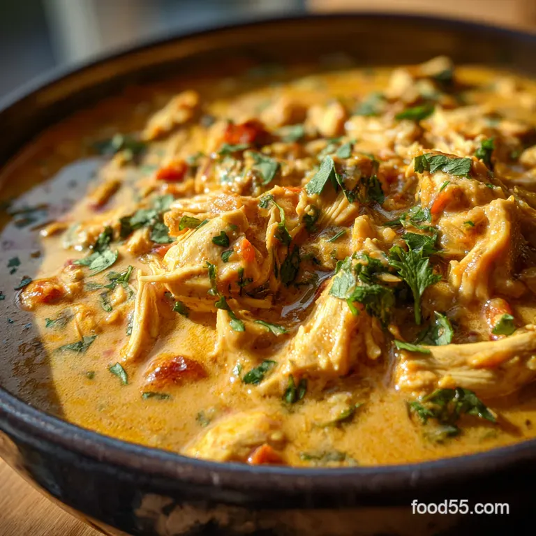 The Crock Pot Crowdpleaser Creamy Santa Fe Chicken presentation