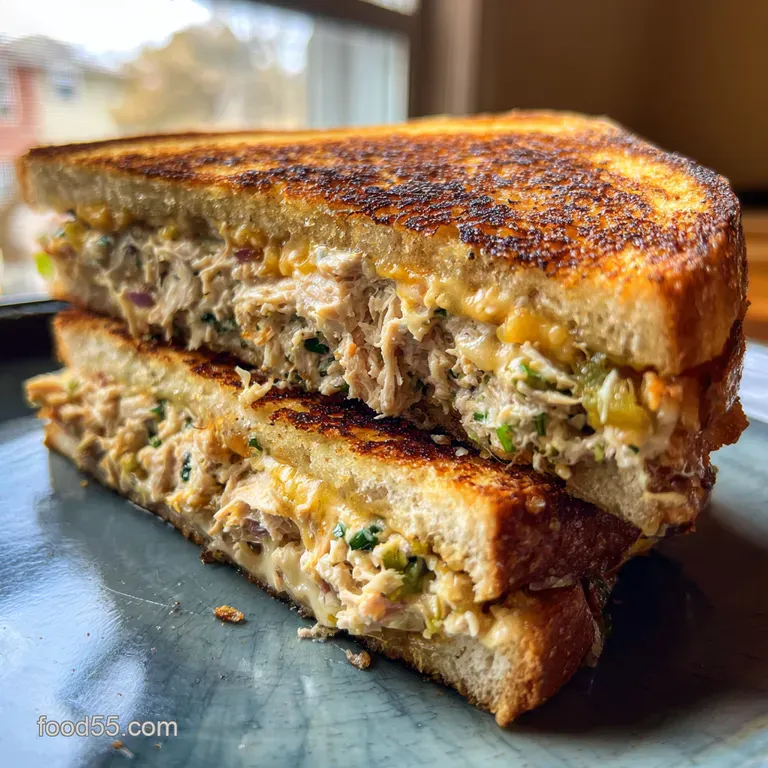 The Full English Tuna Melt Grilled Cheese Veggie Extravaganza presentation