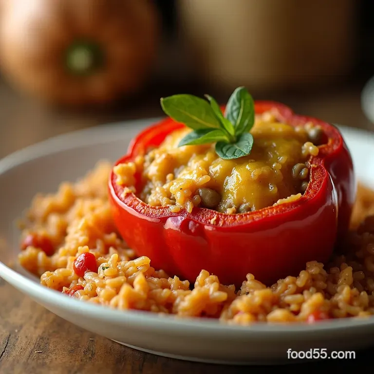 The Homemakers Delight Lean Turkey Stuffed Peppers presentation