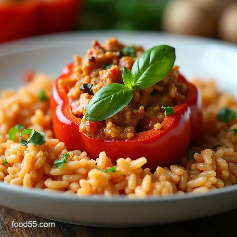 The Homemakers Delight Lean Turkey Stuffed Peppers