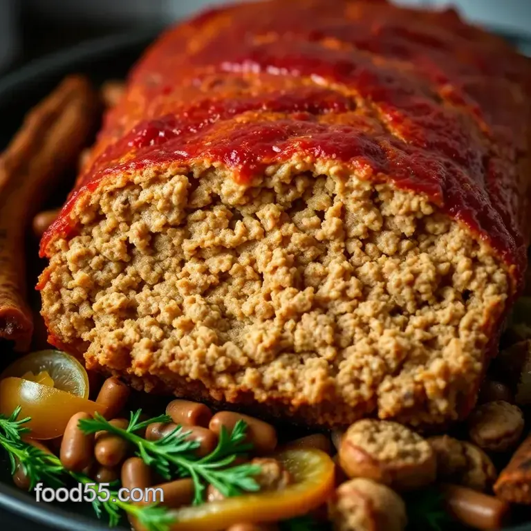 The Moistest Turkey Meatloaf presentation