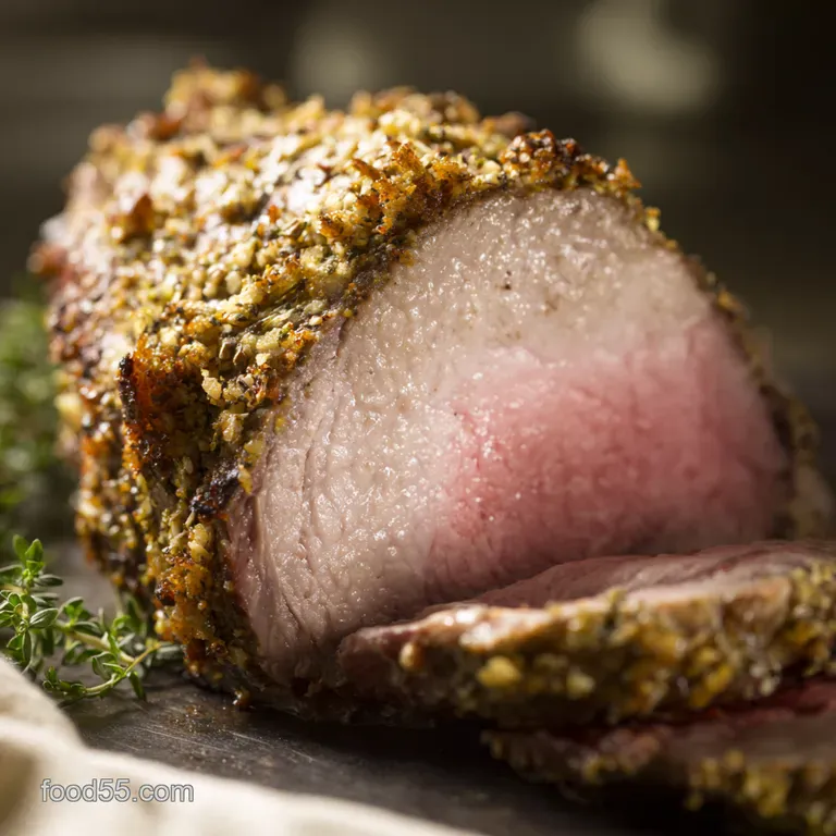 The Perfectly Simple Garlic Herb Eye Round Roast