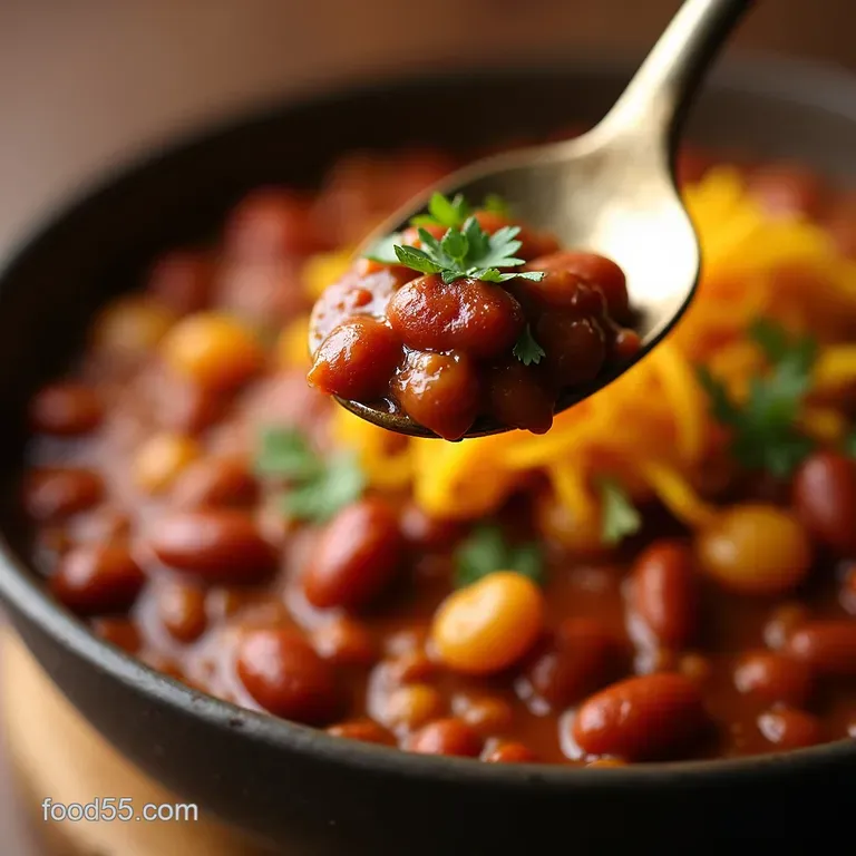 The Ultimate Blazin Bean Bird Chili Slowsimmered Buffalo Style presentation