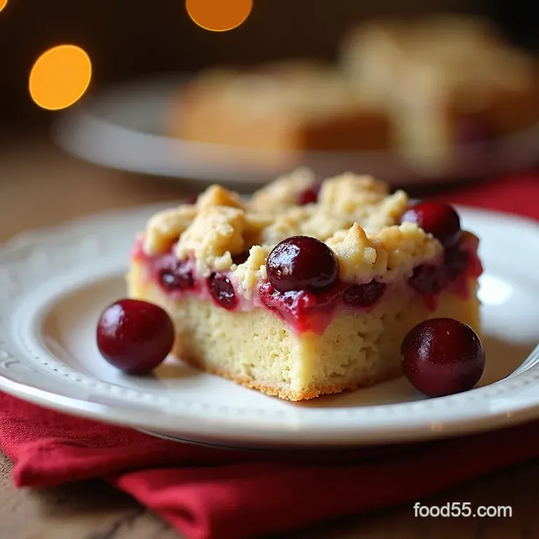 The Ultimate Cranberry White Chocolate Bliss Bars presentation