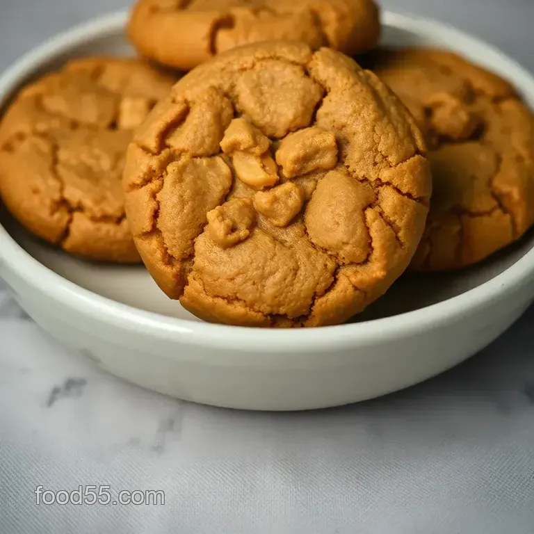 Three-Ingredient Peanut Butter Cookies presentation