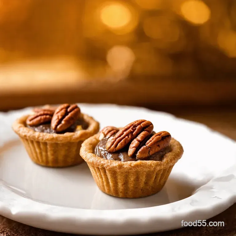 Tiny Treasures Mini Pecan Pies presentation