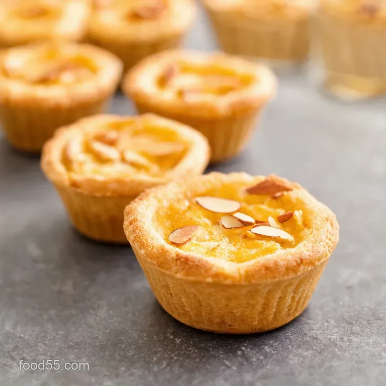 Toasted Almond Frangipane Tartlets with Apricot Glaze presentation