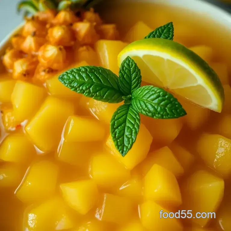 Tropical Pineapple Tea Bliss presentation
